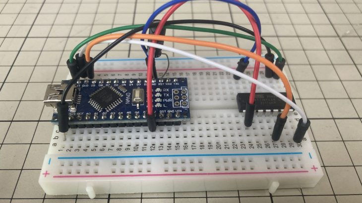 Attiny44aにArduinoNanoで書き込み！